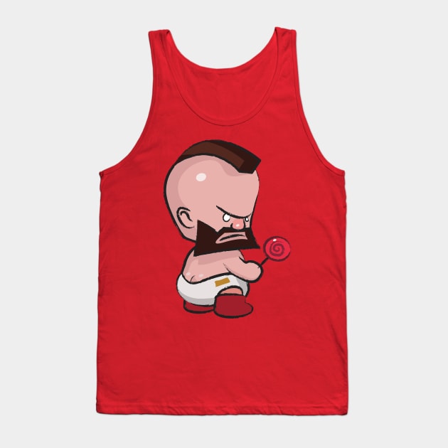 Street Fighter Babies: Zangief Tank Top by ohshirtdotnet